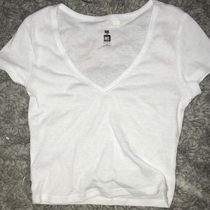 me to we white crop top